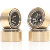 BRW780938TERRA-GM KRAIT™ 1.0" Terra Beadlock Wheel w/ Brass Rings & Hub Options Set (4) Gun Metal