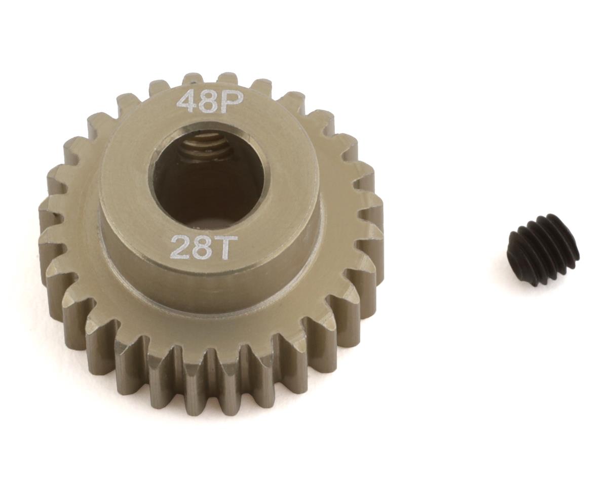 PTK8648 48P Lightweight Hard Anodized Aluminum Pinion Gear (5.0mm Bore) (28T)