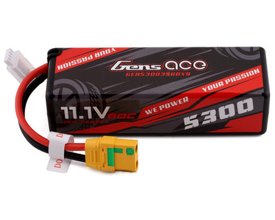 GEA53003S60X9 Gens Ace 3s LiPo Battery 60C (11.1V/5300mAh) w/XT-90 Connector