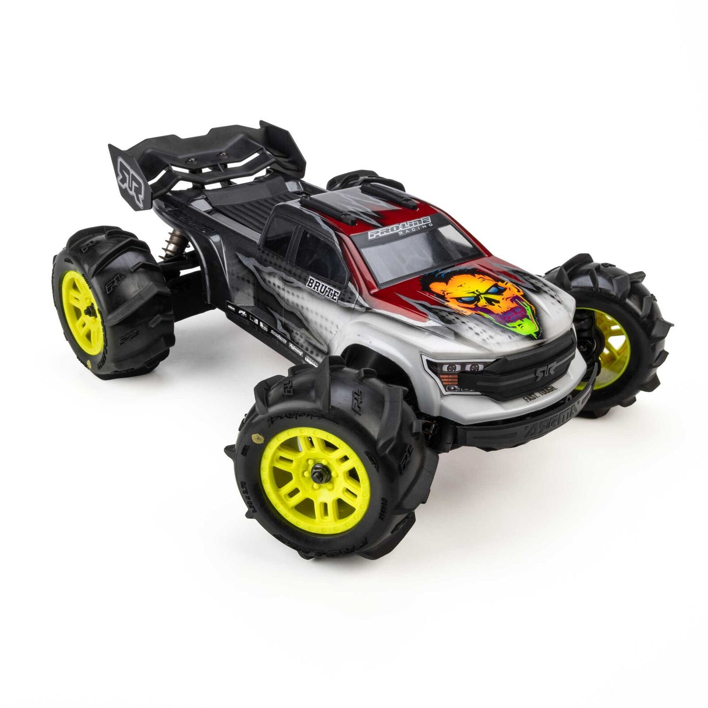 PRO1031212 Pro-Line Racing 1/16 Dumont Front/Rear Paddle Tires Mounted 12mm Yellow Split Six (2): ARRMA MINI KRATON