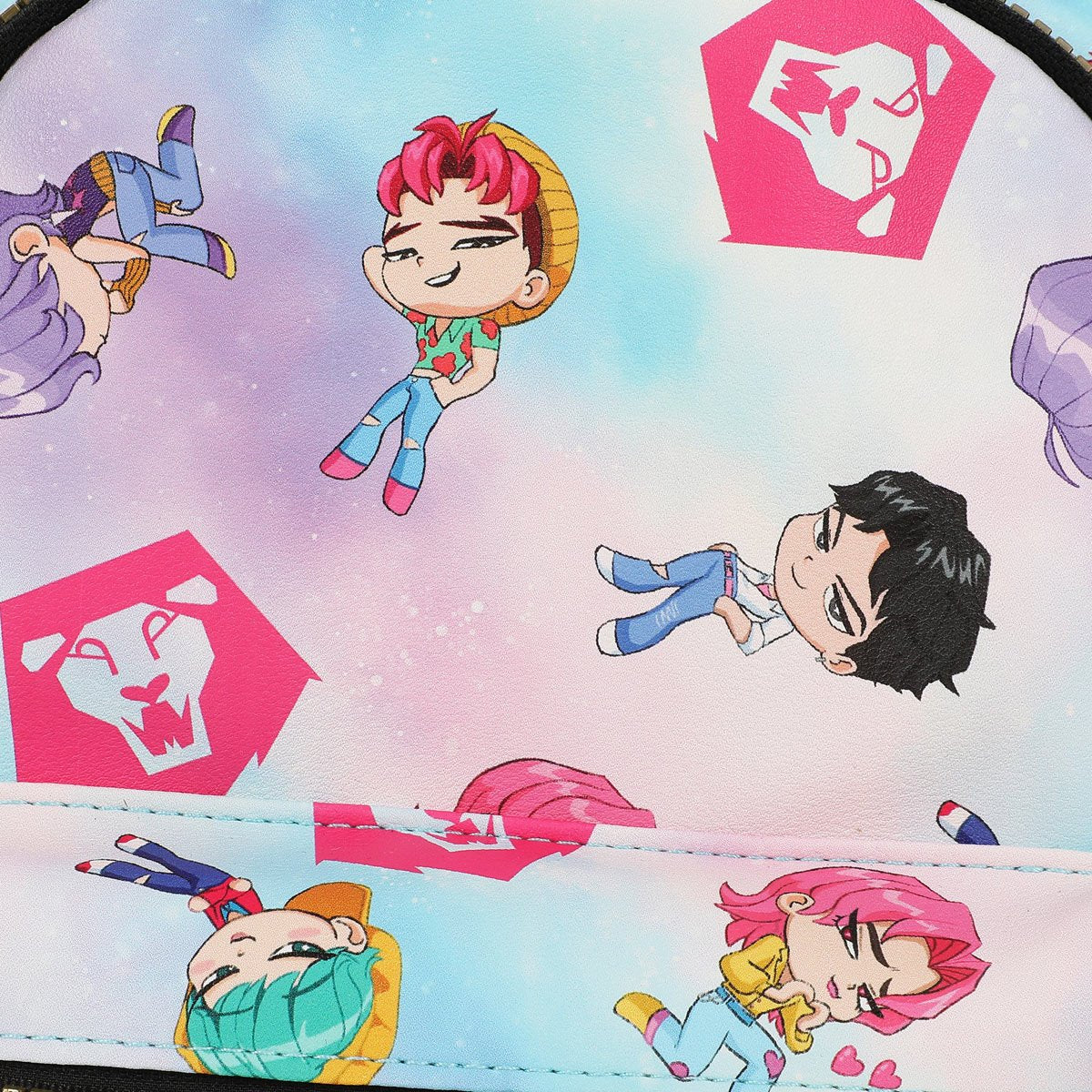 BWMPFAB7Q KPop Demon Hunters Chibi Saja Boys Mini-Backpack