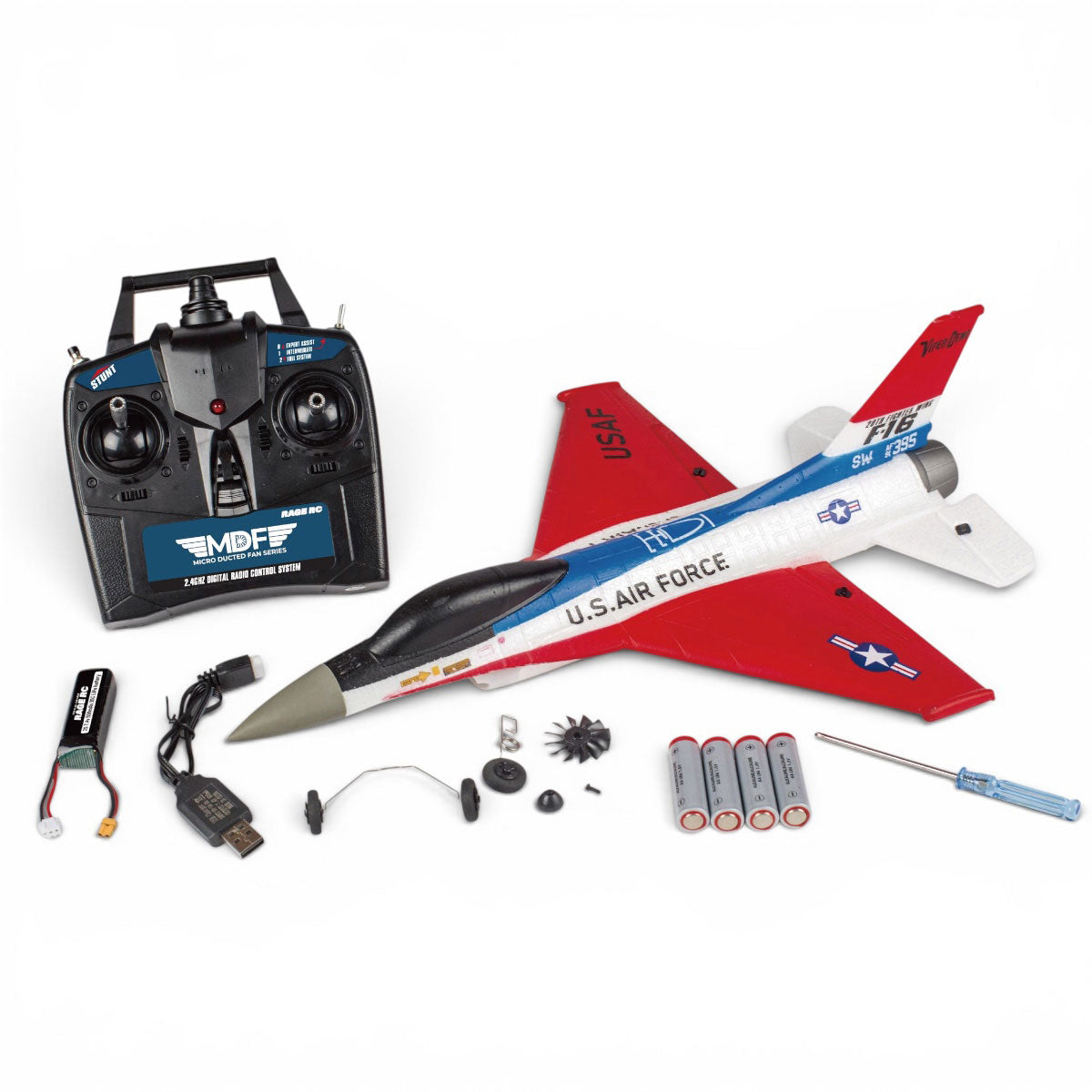 RGRA1700  F-16 Micro RTF Brushless Powered EDF Jet with PASS (Pilot Assist Stability Software) System