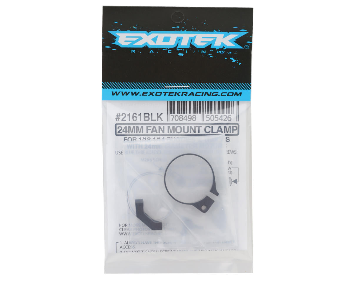 EXO2161BLK 24mm Motor Aluminum Mini Fan Mount (Black)