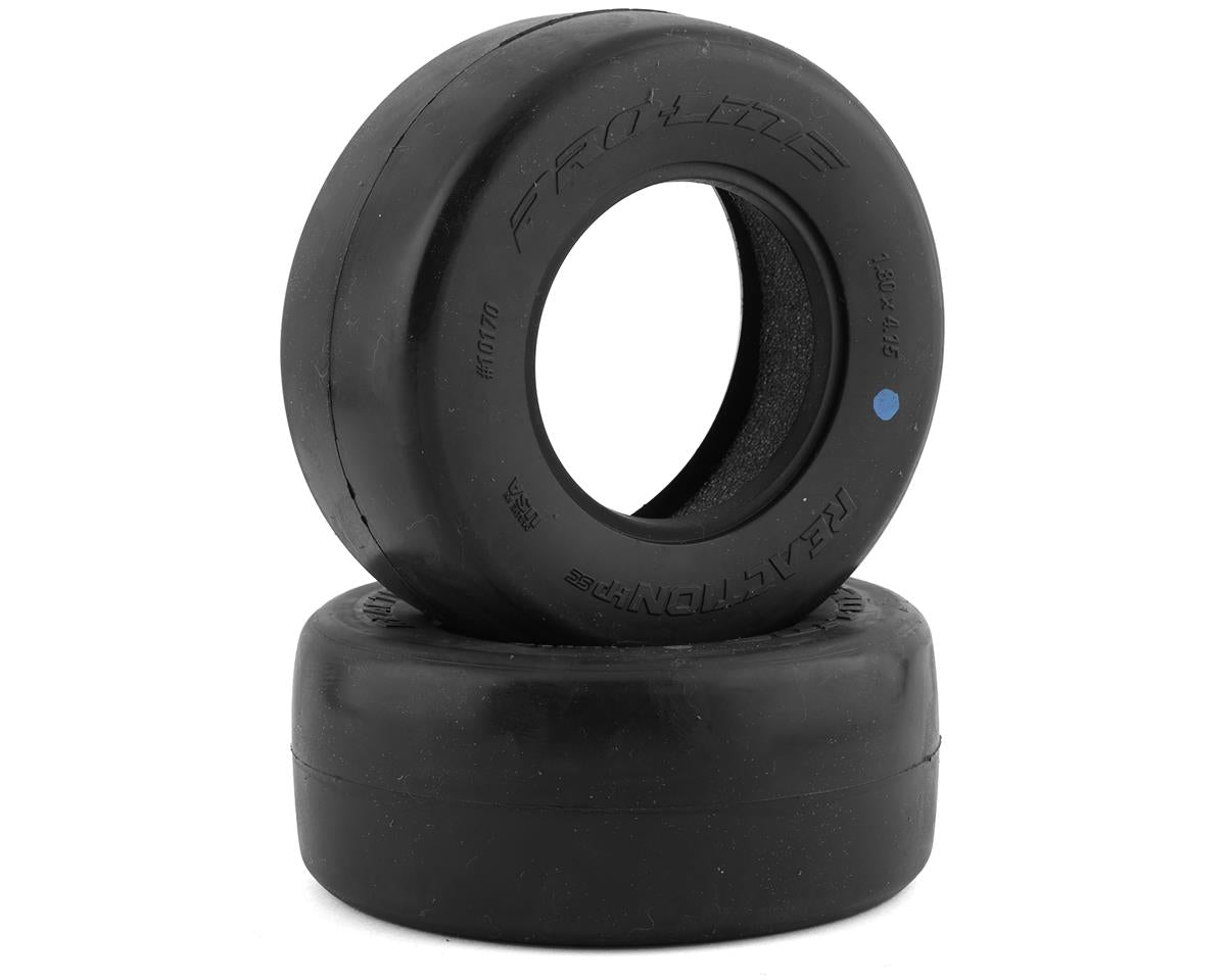 PRO1017003 Reaction HP Belted Drag Slick 2.2/3.0 SCT Rear Tires (2) (Ultra Blue)