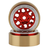 SSD00550 1.0” Boxer Aluminum/Brass Beadlock Wheels (Red) (2) (25g)