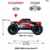 ARA2102 1/18 GRANITE GROM 4X4 RTR Brushed Monster Truck (Battery & Charger Included) Red