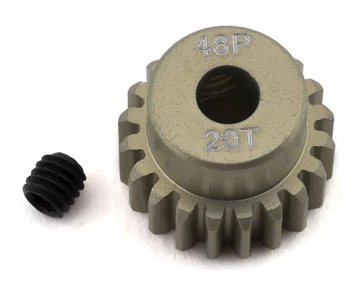PTK8607 48P Lightweight Hard Anodized Aluminum Pinion Gear (3.17mm Bore) (20T)