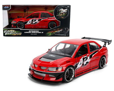 Jada 36208 1:24 Sean’s Mitsubishi Lancer Evolution IX – Red – Fast & Furious 25 Year Anniversary