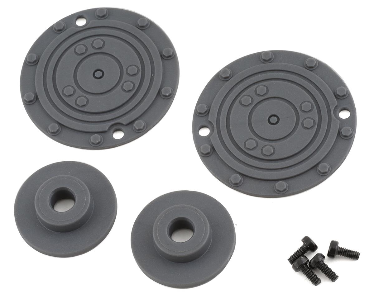 JCO3084-4099 Fling Kings Pre-Mounted Monster Truck Tires (Silver) (2) (Yellow)