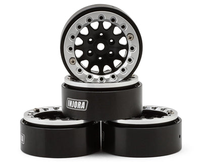 YQW-1311SB Injora 1.3" D-Slot Aluminum Micro Crawler Beadlock Wheels