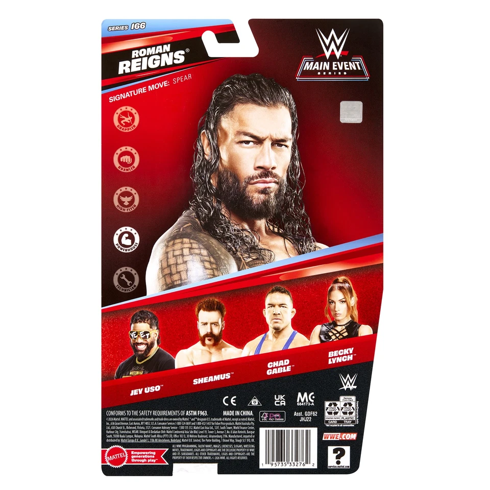 JHJ22 WWE Main Event Series Roman Reigns Figure