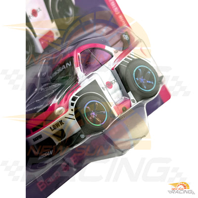 MINI GT QZO0101 QUBE CARZ Series 1 Liberty Walk QZ00502-BL Nissan Silvia (S15) LB-Super Silhouette Auto Finesse Sema 2023 CHASE