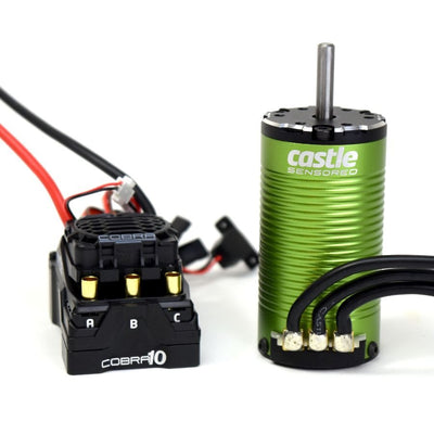 CSE010-0174-16 COBRA 10 6S MAX, 25.2V MAX, 8A PEAK BEC W / 1415-2400KV 5MM SENSORED MOTOR