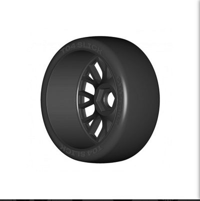 1/8 GRP TO4 SLICK BLACK WHEEL