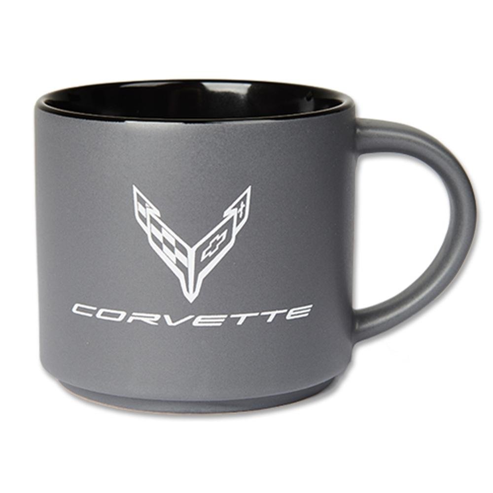 Next Generation C8 Corvette 16oz Coffee Mug : Gray