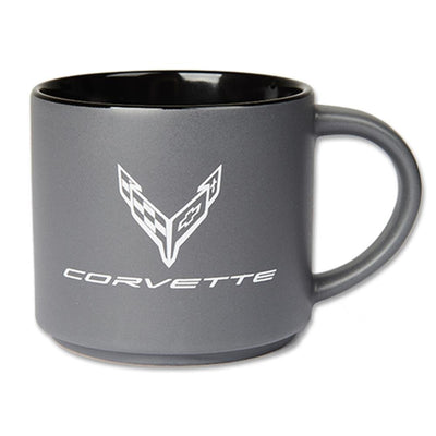Next Generation C8 Corvette 16oz Coffee Mug : Gray