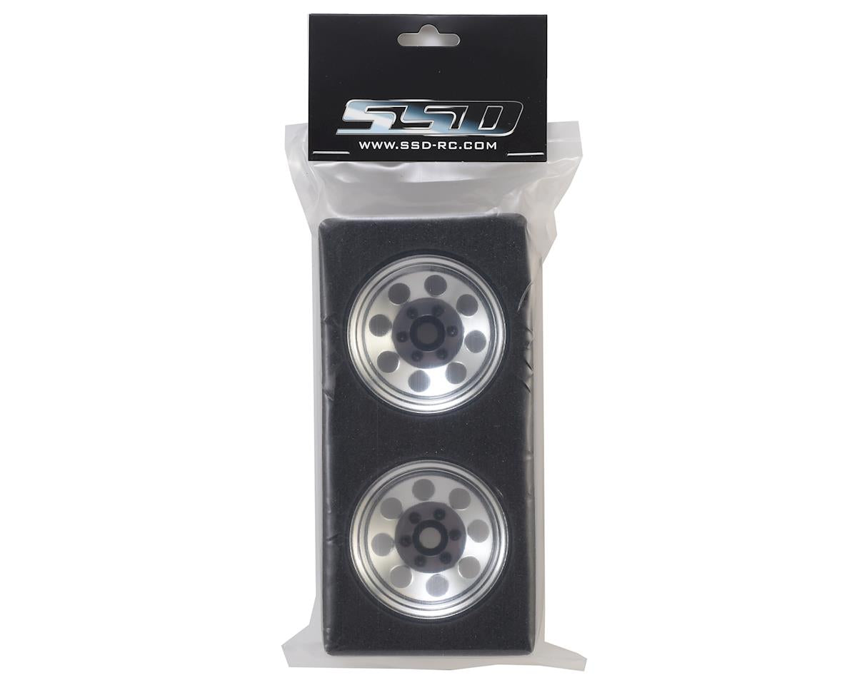 SSD00270 SSD RC 8 Hole 1.9"" Steel Beadlock Wheels (Chrome)