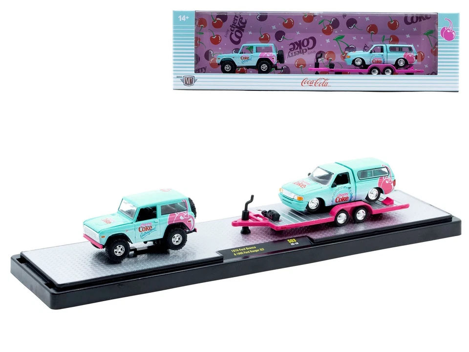 56000-S03 M2 Machines Auto Haulers 1976 Ford Bronco & 1995 Ford Ranger XLT