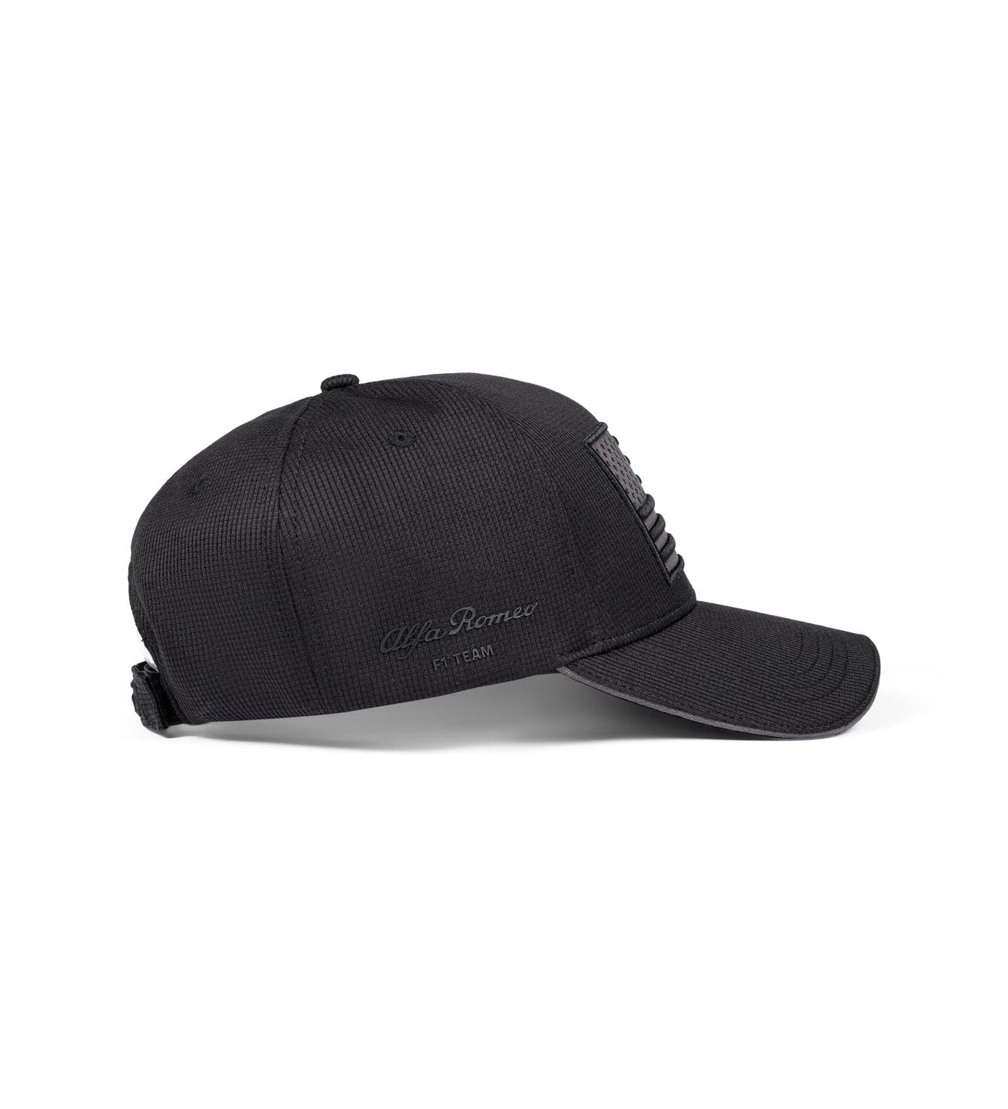 U900912443 Alfa Romeo Racing F1 Special Edition Black Flag USA GP Baseball Hat - Black