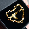 Jevries Heart Steering Wheel Gold