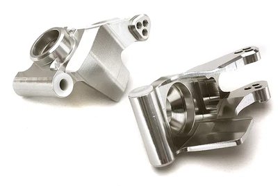 INTC28865SILVER Billet Machined Rear Hub Carriers 1/10 4X4