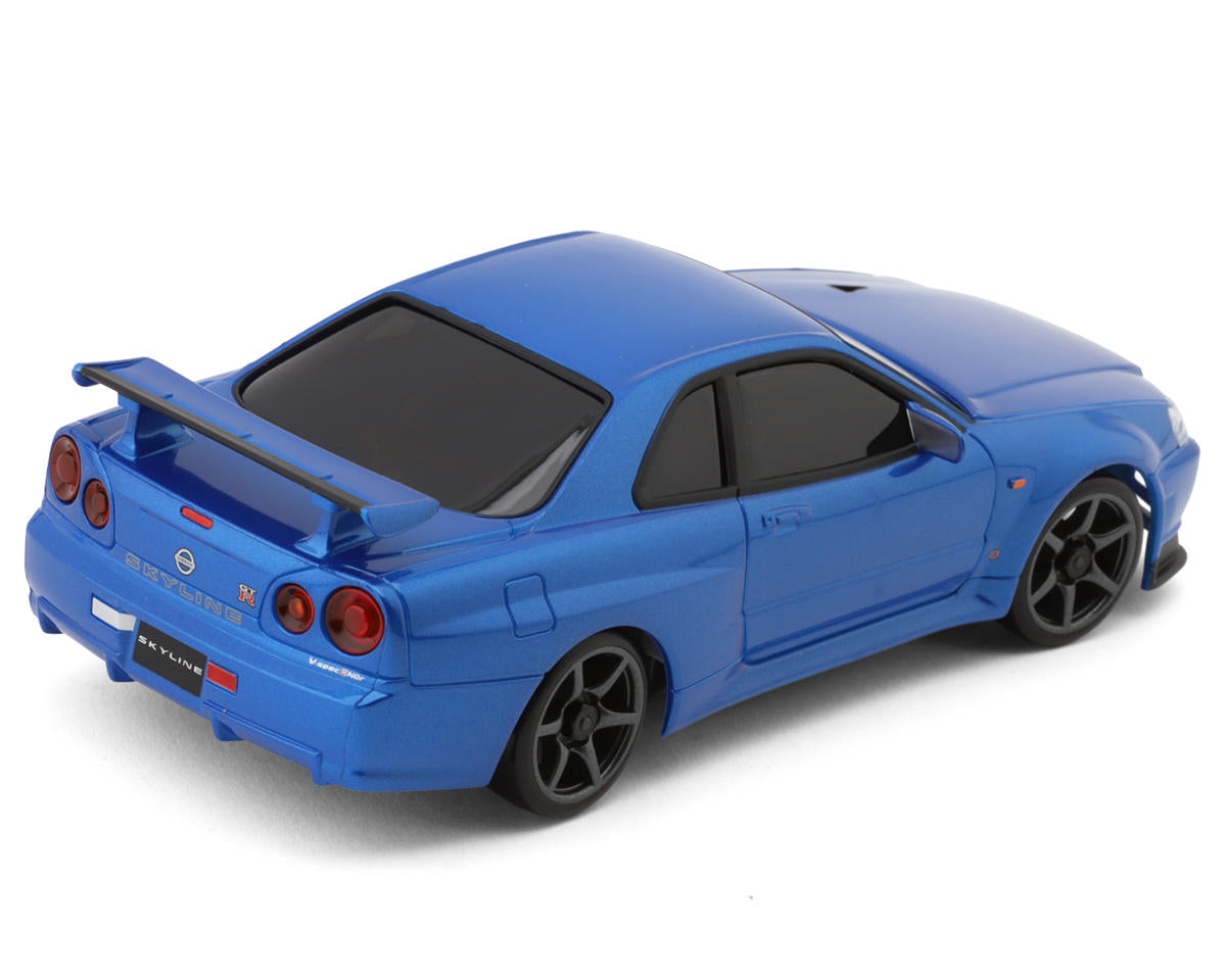 KYO32658MB Kyosho MA-020 AWD Mini-Z ReadySet w/Nissan Skyline GT-R R34 V. Spec II Nur Body (Metallic Blue)