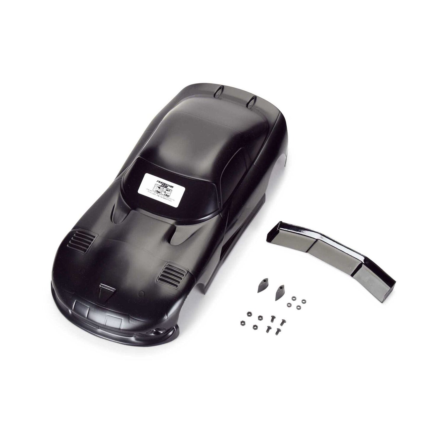 PRO368414 1/12 Pre-Cut 2002 Dodge Viper GTS Black Body: Losi NASCAR