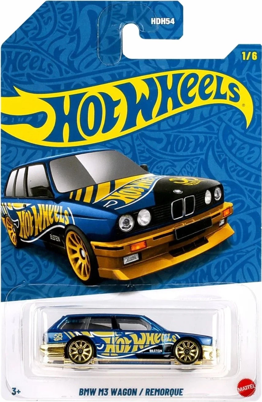 HWHDH54 Hot Wheels Pearl & Chrome BMW M3 Wagon/ Remorque
