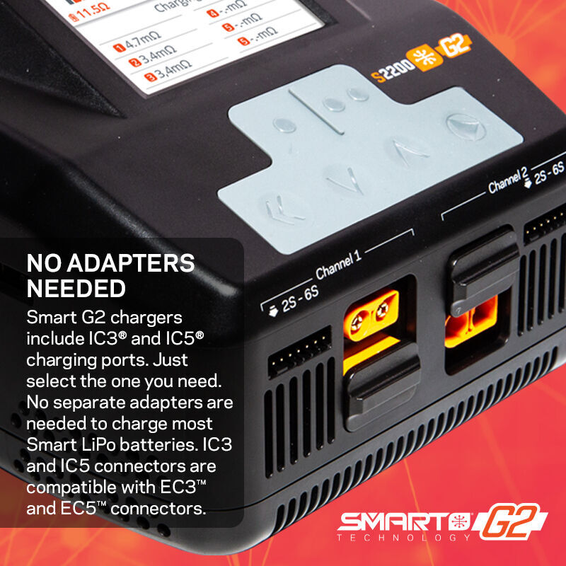 SPMXG2PS6 Smart Powerstage 6S Surface Bundle: 5000mAh 3S LiPo Battery, IC5 (2) / S2100 Charger