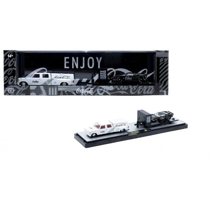 M2Machines 56000-S05 Auto-Haulers Coca-Cola 1987 Ford F-350 Truck & 1966 Ford GT40 MK II