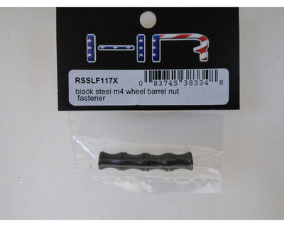 HRRSSLF117X - Black Steel M4 Wheel Barrel Nut Fastener