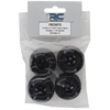 1RC5572 1RC Racing Pre-Mounted 1/18 Asphalt Modified Hoosier Tires (Black) (4) (F/R) (Soft)
