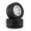 PRO1034513 Pro-Line Racing 1/16 Menace Front/Rear Street Tires Mounted 12mm White Split Six (2): ARRMA MINI KRATON