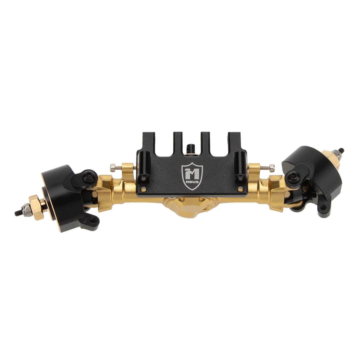 MEUS RACING 5mm Isokinetic V2 SCX24 Axles with 3-Section CVD for Axial 1/24 SCX24 RC Crawler (Gold)