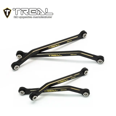 X003SDIAVD  TREAL Brass High Clearance Links Set (4pcs) Chassis Lower Links Compatible with TRX4M 1/18 RC Crawler