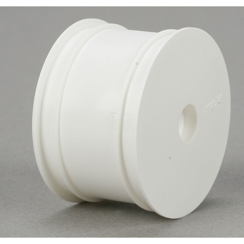 TLR7100 Team Losi Racing 22 2.2 Rear Buggy Wheels (2) (White) w/12mm Hex