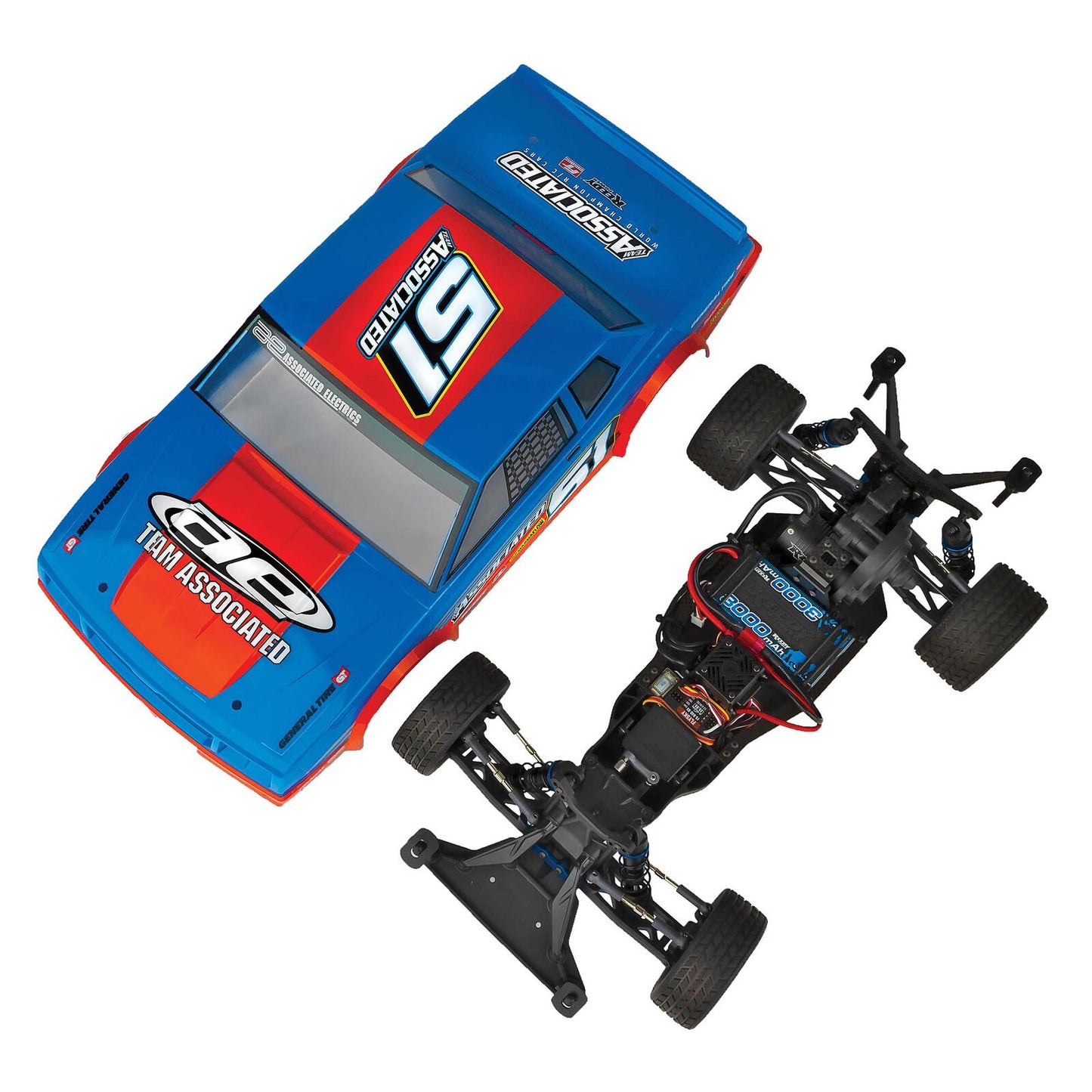ASC70033 Team Associated 1/10 Scale SR10M 2WD Dirt Oval RTR, Blue