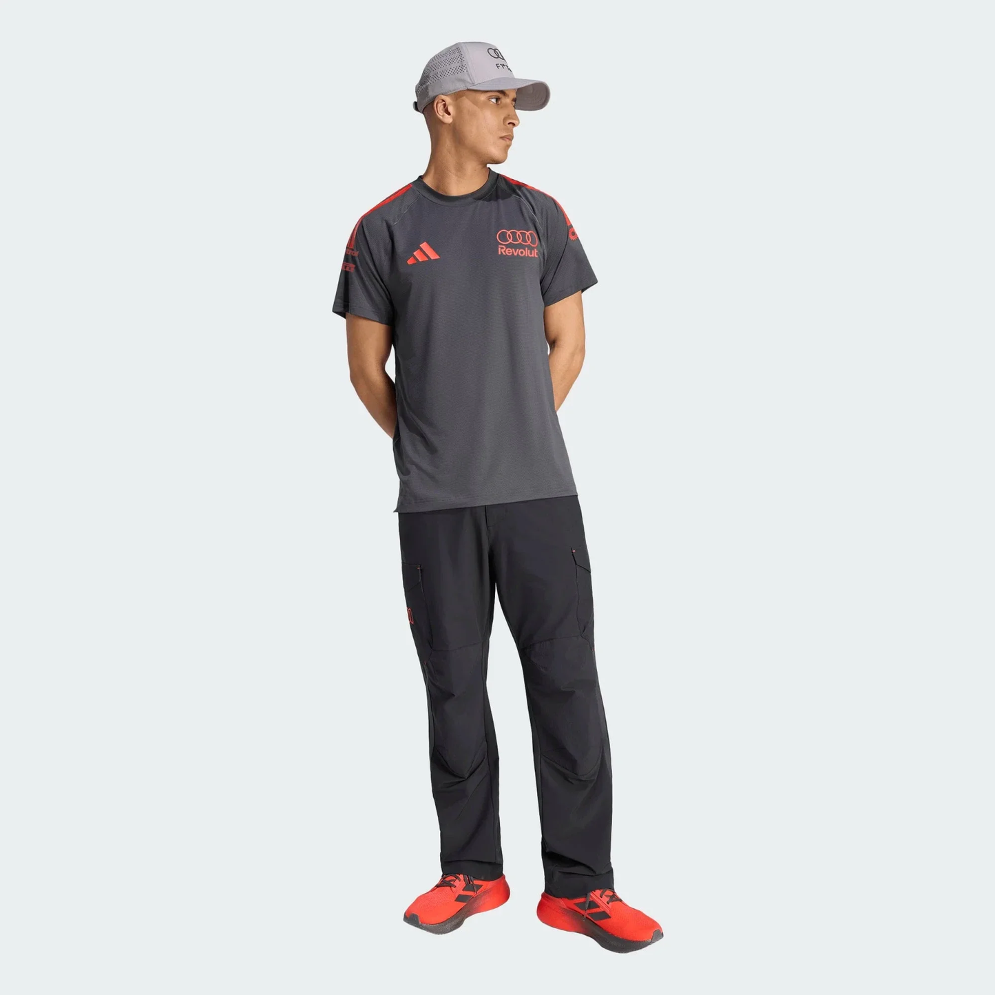 KE9100 Audi Formula 1 Men's 2026 Team Mechanics T-Shirt - Gray