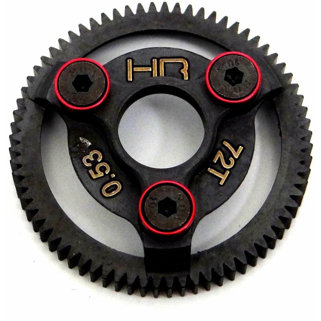 HRSTE872 - Hardened Steel Spur Gear (72t 48p)(Red) - TRA