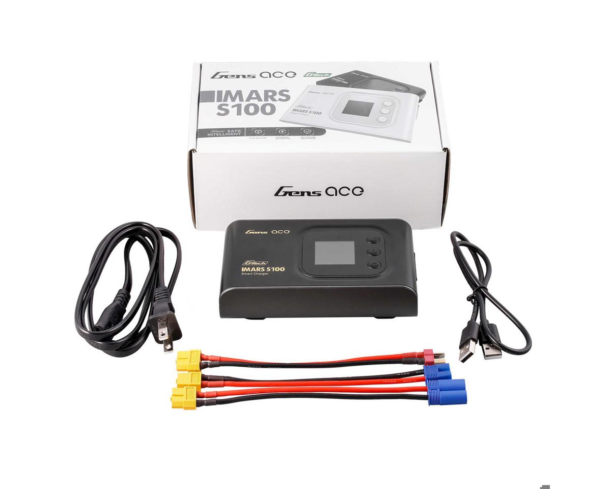 GEAS100-UB Gens Ace IMars S100 G-Tech Smart AC Balance Battery Charger (6S/10A/100W) (Black)