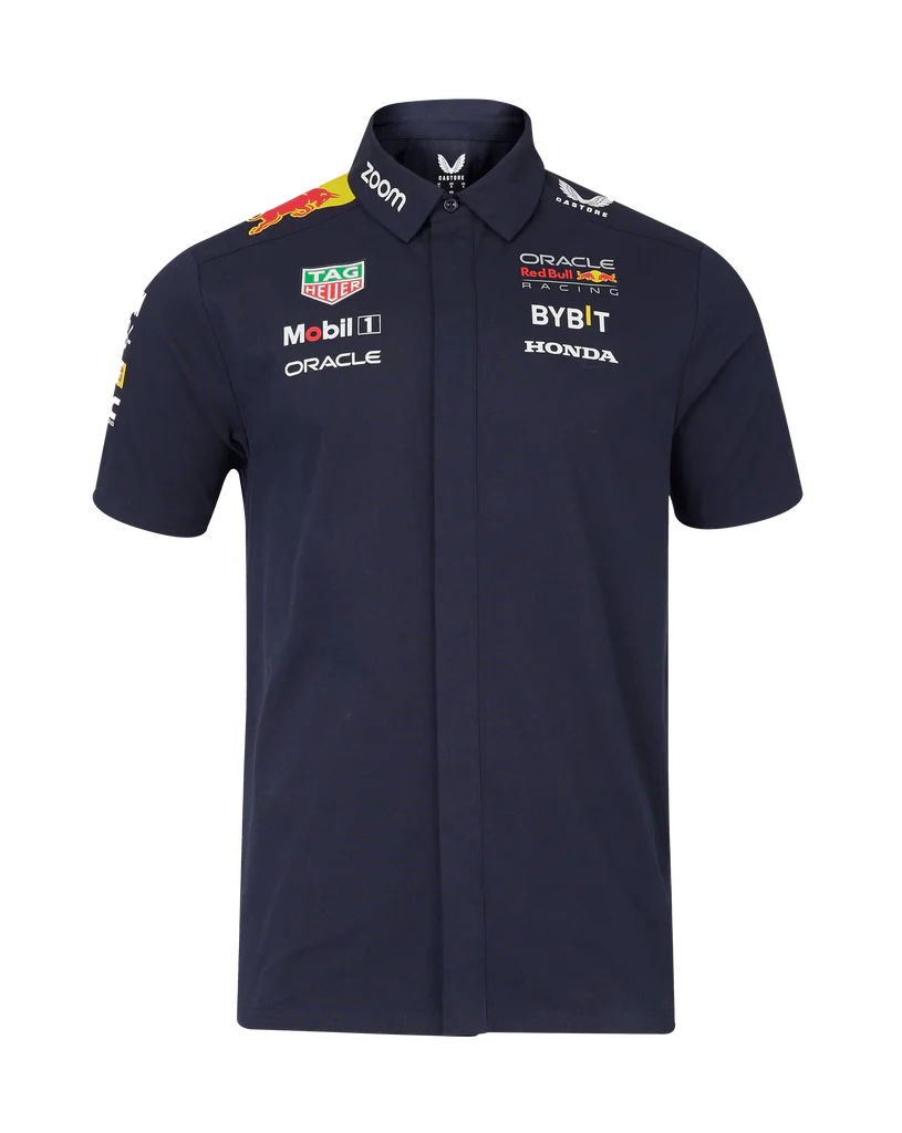 TM5317 RBR F1 Men's 2024 Team Button Down Shirt - Navy -