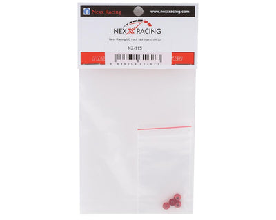 NX-115 M2 Lock Nut (4pc) (Red)