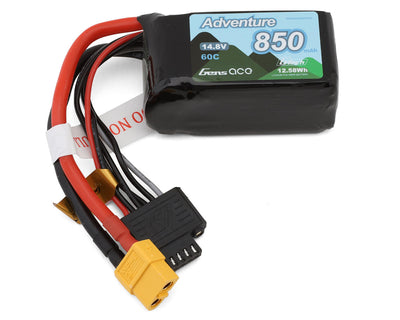 GEA8504S60X6GT Gens Ace 4S 60C G-Tech Adventure LiPo Battery (14.8V/850mAh) w/XT60 Connector