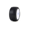 PRO1035613 Pro-Line Racing 1/28 Prism Front/Rear Carpet Tires Mounted 7mm, White (4): Losi Micro-T