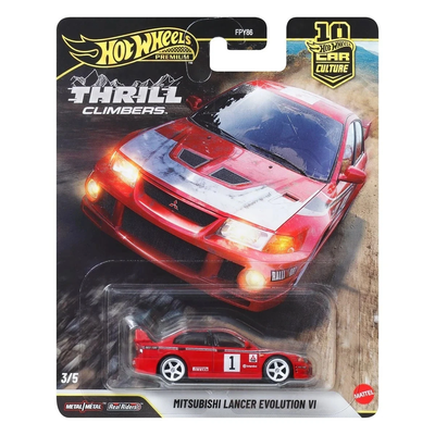 HWJKF19 Hot Wheels Premium Car Culture Thrill Climbers Mitsubishi Lancer Evolution VI