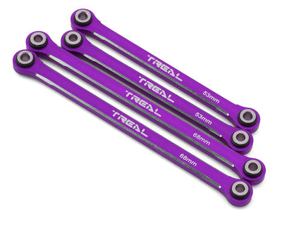 TLHTTRX-4M-46c Treal TRX-4M Lower Links Set (4pcs) Aluminum 7075 Lower Chassis 4-Links-Purple