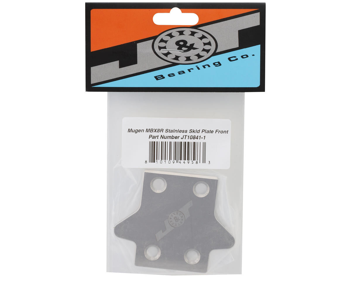 JTB-JT10841-1 J&T Bearing Co. Mugen MBX8R Stainless Front Skid Plate