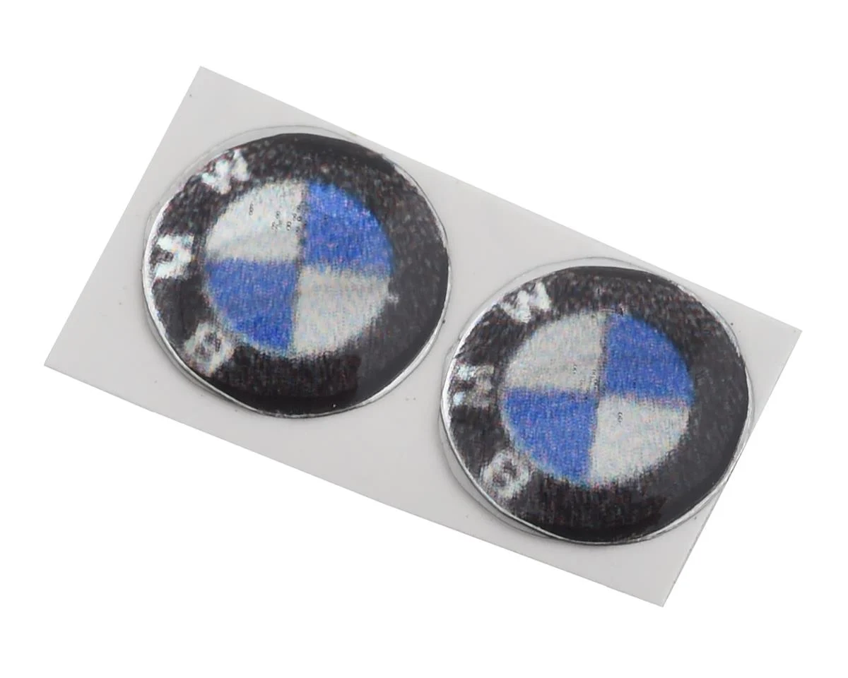 SDW-BADGES-BMW Sideways RC BMW Badges (2) (Miniature Scale Accessory)