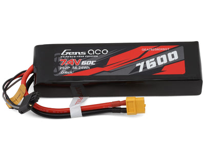 GEA762S60X6GT Gens Ace G-Tech Smart 2S LiPo Battery 60C (7.4V/7600mAh) w/XT60 Connector