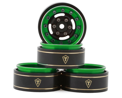 TLHTSCX24-237 TREAL 1.0 Beadlock Wheels Deep Dish Rims (4P) Type F - Green